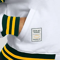 Veste polaire à boutons-pression pour femme WEAR by Erin Andrews, blanche, des Packers de Green Bay