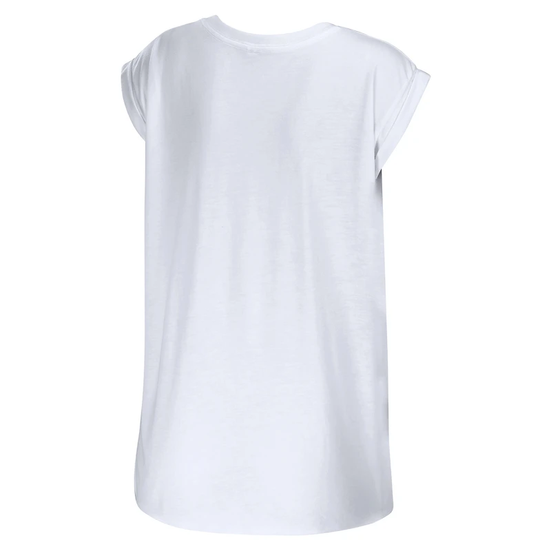 WEAR pour femmes par Erin Andrews White Green Bay Packers Salutations de Muscle T-Shirt