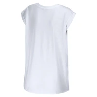 WEAR pour femmes par Erin Andrews White Green Bay Packers Salutations de Muscle T-Shirt