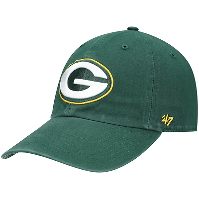 '47 Green Green Bay Packers Logo Clean Up Casquette ajustable pour jeune