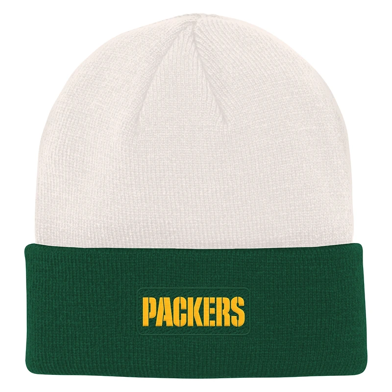 OST PAC CREAM GREE NFL YOUTH BONE CUFF KNIT HATYTHNIT