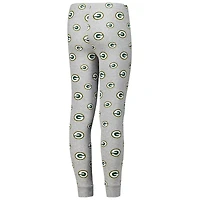 Ensemble de nuit avec t-shirt et pantalon à manches longues pour jeunes Green Bay Packers