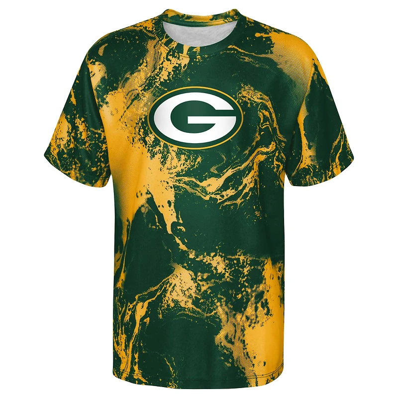 T-shirt vert Green Bay Packers The Mix pour jeune