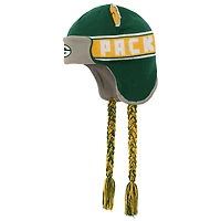 Bonnet en tricot vert pour jeunes Green Bay Packers avec oreilles de soldat