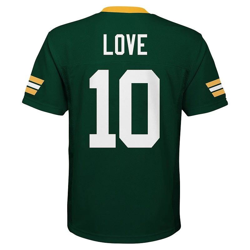 Maillot de joueur réplique des Packers Green Bay pour jeunes Jordan Love