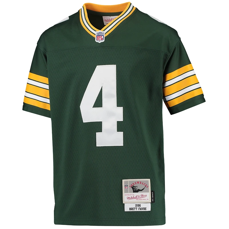Youth Mitchell & Ness Brett Favre Green Bay Packers 1996 Retired Player Legacy Jersey