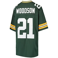 Maillot de joueur retraité Mitchell & Ness Charles Woodson Green Bay Packers pour jeunes