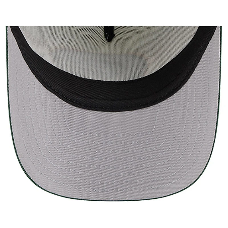Casquette de camionneur ajustable 9FIFTY A-Frame pour jeunes New Era crème/vert Green Bay Packers Banner