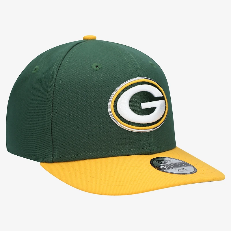 Youth New Era  Green/Gold Green Bay Packers 2026 NFL Draft Pre-Curved 9FIFTY Snapback Hat