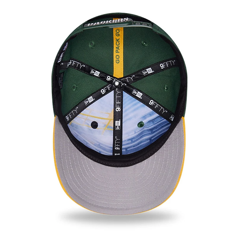 Youth New Era  Green/Gold Green Bay Packers 2026 NFL Draft Pre-Curved 9FIFTY Snapback Hat