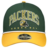 Casquette ajustable en forme de A COOLERA 9FORTY des Packers de Green Bay, verte et dorée, pour jeunes New Era