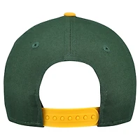 Youth New Era  Green/Gold Green Bay Packers  Arch COOLERA 9FORTY A-Frame Adjustable Hat