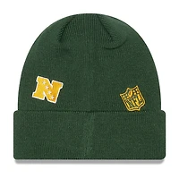 NWE PAC GREEN NFL Junior IDENTITY CUFFED KNIT HATYTHNIT