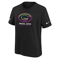 Youth Nike  Black Green Bay Packers 2024 NFL Crucial Catch T-Shirt