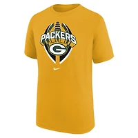 Youth Nike Gold Green Bay Packers Icon Legend T-Shirt