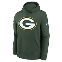 Sweat à capuche en polaire Nike Green Bay Packers 2025 Sideline Club pour jeunes