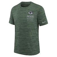 T-shirt Nike vert Green Bay Packers Sideline Velocity Dri-FIT pour enfant