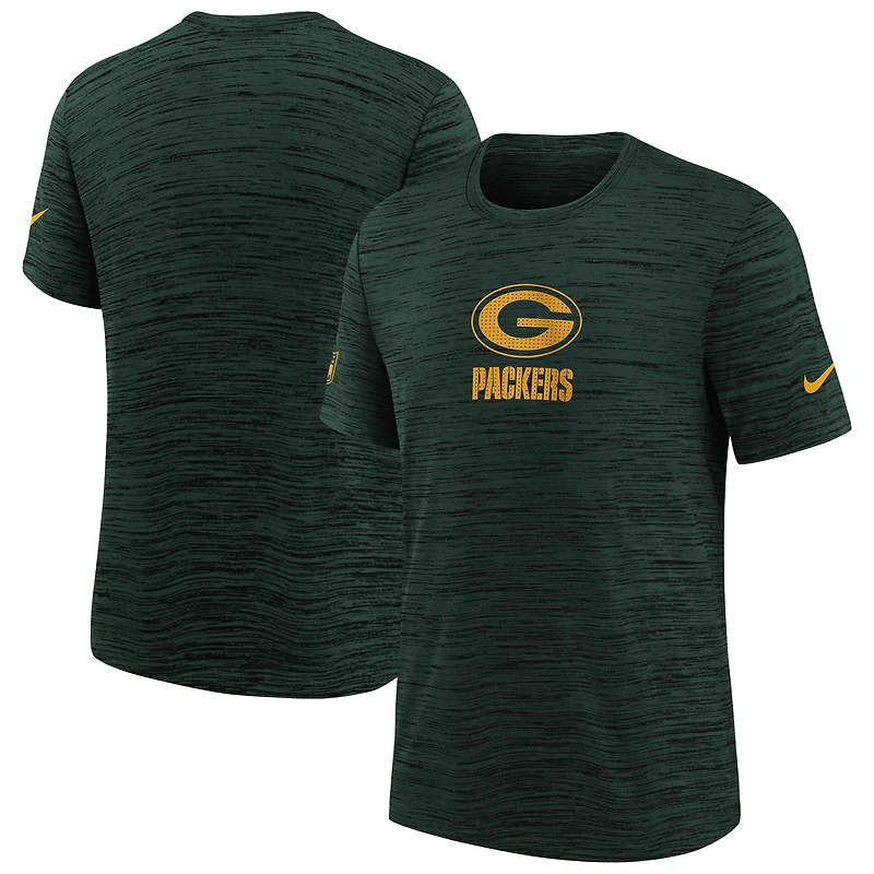 T-shirt Nike vert pour jeunes Green Bay Packers Sideline Velocity Performance