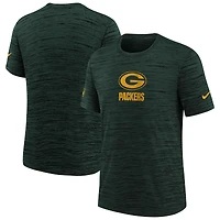 T-shirt Nike vert pour jeunes Green Bay Packers Sideline Velocity Performance