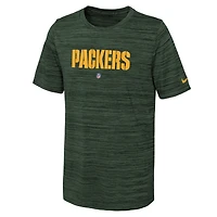 T-shirt Nike Green Bay Packers Team Sideline Velocity Performance pour jeune