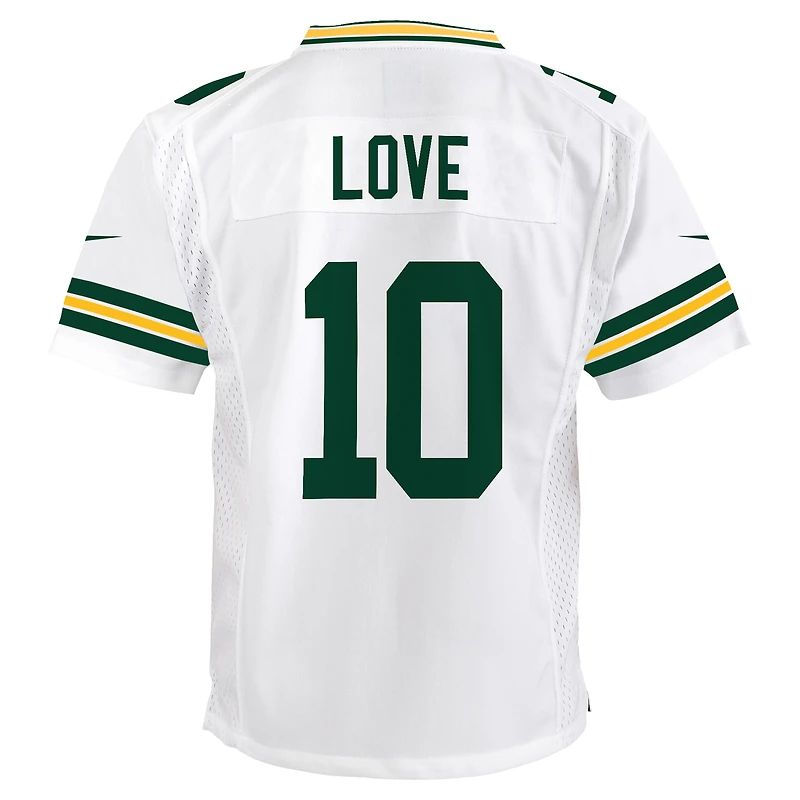 Youth Nike Jordan Love White Green Bay Packers Game Jersey