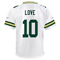 Youth Nike Jordan Love White Green Bay Packers Game Jersey