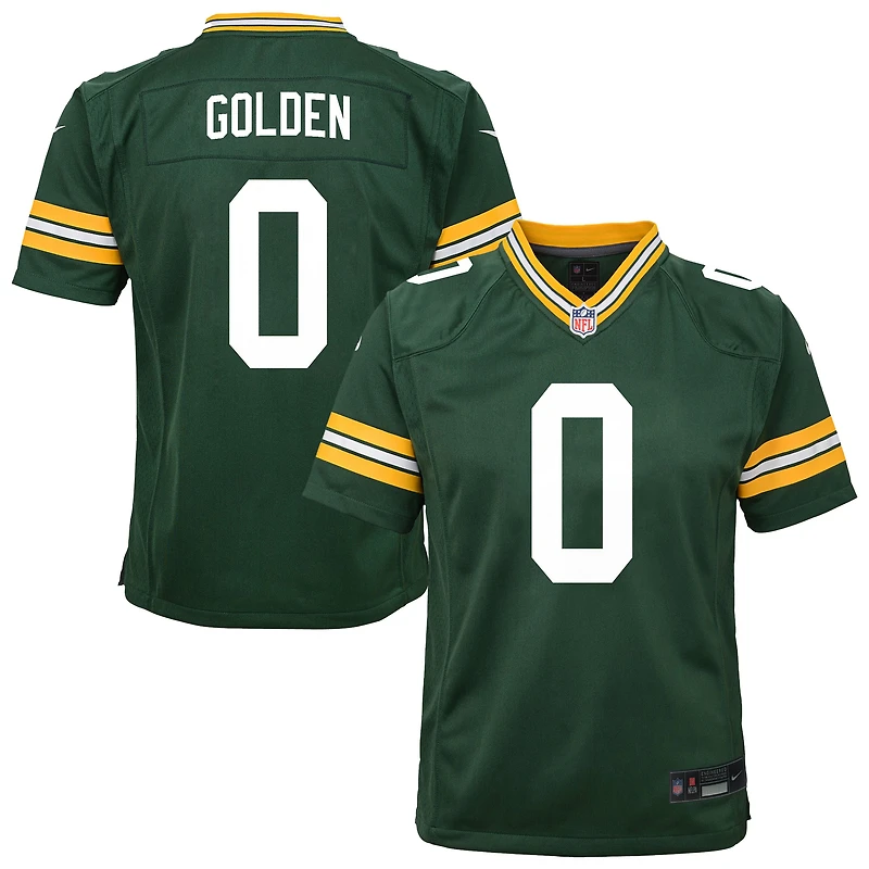 Youth Nike Matthew Golden Green Bay Packers Team Game Jersey