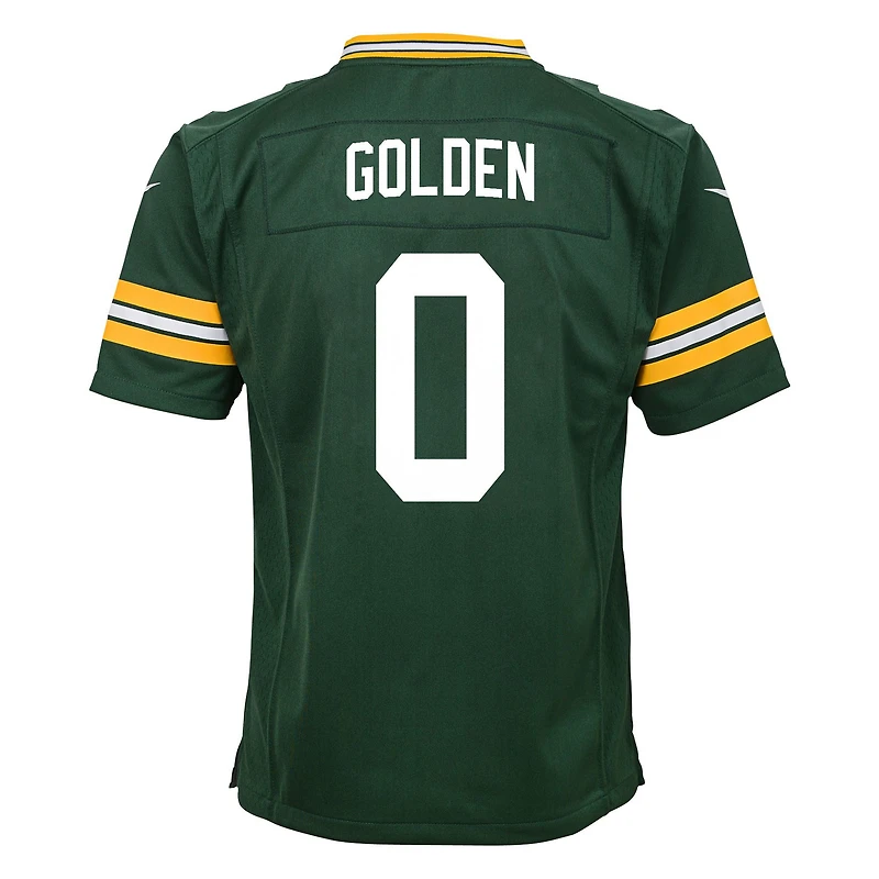 Maillot de match Nike pour enfant Matthew Golden Green des Bay Packers