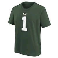 T-shirt Nike Micah Parsons pour jeune, vert, avec nom et numéro de joueur des Green Bay Packers