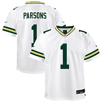 Maillot de match blanc Nike Micah Parsons Green Bay Packers pour enfant