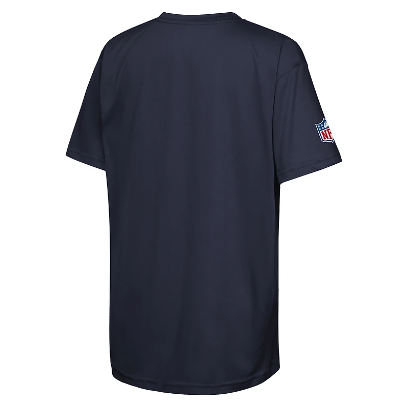 Youth Nike Navy Green Bay Packers 2025 Sideline Dri-FIT T-Shirt