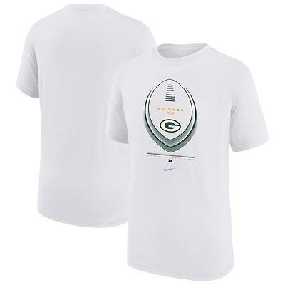 Youth Nike  White Green Bay Packers Icon Legend Dri-FIT T-Shirt