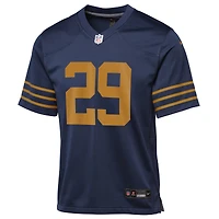 Maillot Nike Xavier McKinney bleu marine pour jeune des Packers de Green Bay, le classique 1923