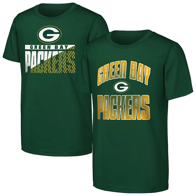 Ensemble de 2 t-shirts Youth Outerstuff Green Bay Packers Never Quit