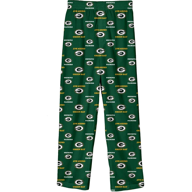 Youth Outerstuff Green Bay Packers Printed Pajama Pants