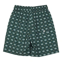 Youth Wes & Willy  Green Bay Packers Fleur Swim Trunks
