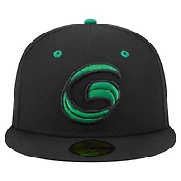 Casquette ajustée 59FIFTY pour homme New Era Greensboro Grasshoppers Authentic Collection noire