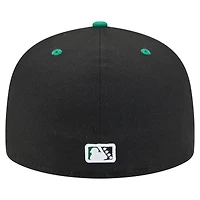 Casquette ajustée 59FIFTY pour homme New Era Greensboro Grasshoppers Authentic Collection noire