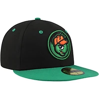 Casquette ajustée 59FIFTY de la collection authentique des Greensboro Grasshoppers New Era noire pour hommes