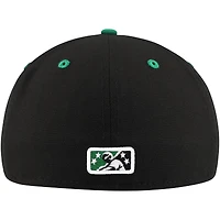 Casquette ajustée 59FIFTY de la collection authentique des Greensboro Grasshoppers New Era noire pour hommes
