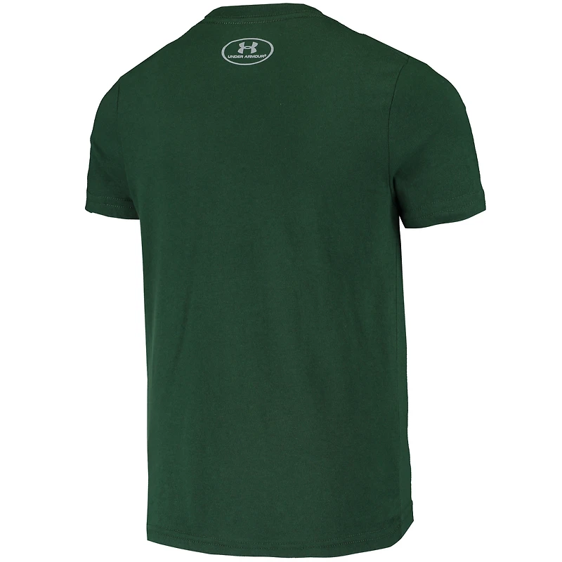 Youth Under Armour Green Greensboro Grasshoppers Team Logo T-Shirt
