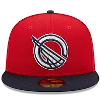 Men's New Era Red/Navy Greenville Drive Marvel x Minor League 59FIFTY Fitted Hat
