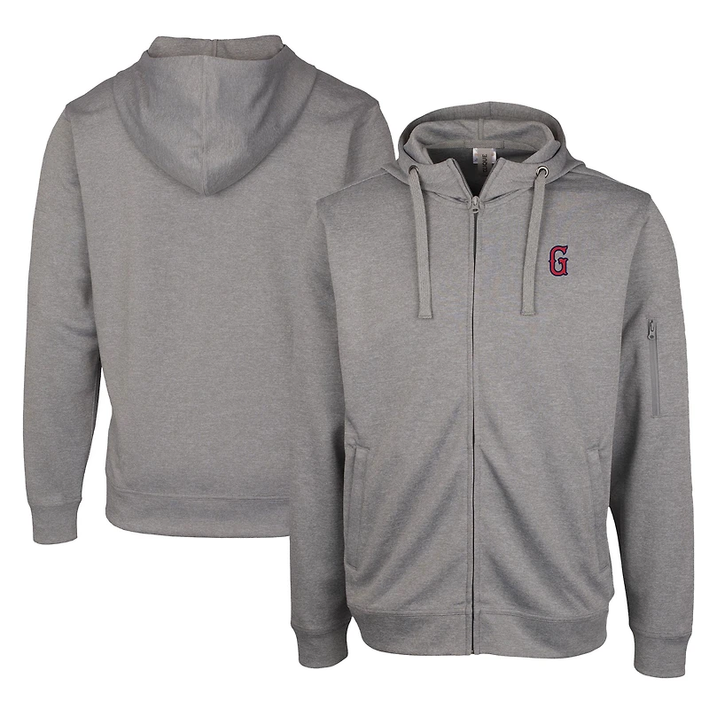 Unisex Cutter & Buck Gray Greenville Drive Clique Lift Eco Performance Full-Zip Hoodie