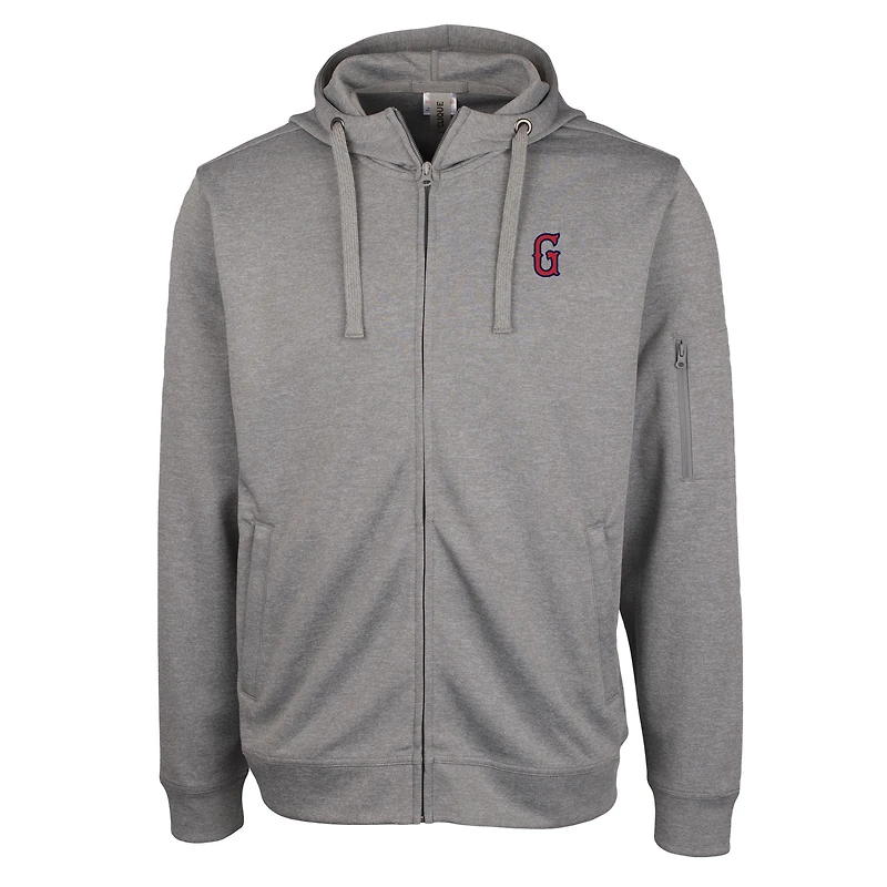 Unisex Cutter & Buck Gray Greenville Drive Clique Lift Eco Performance Full-Zip Hoodie