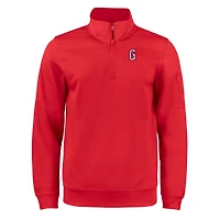 Unisex Cutter & Buck Red Greenville Drive Clique Lift Eco Performance Half-Zip Pullover Top