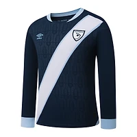 Maillot Umbro bleu marine à manches longues pour homme, réplique de l'équipe nationale du Guatemala 2025