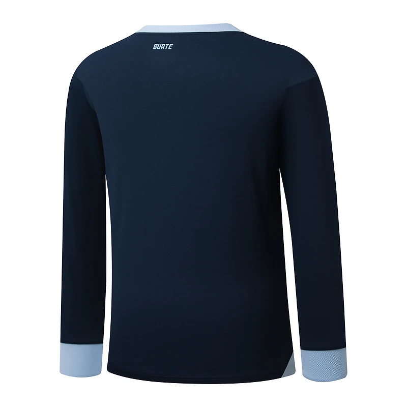 Maillot Umbro bleu marine à manches longues pour homme, réplique de l'équipe nationale du Guatemala 2025