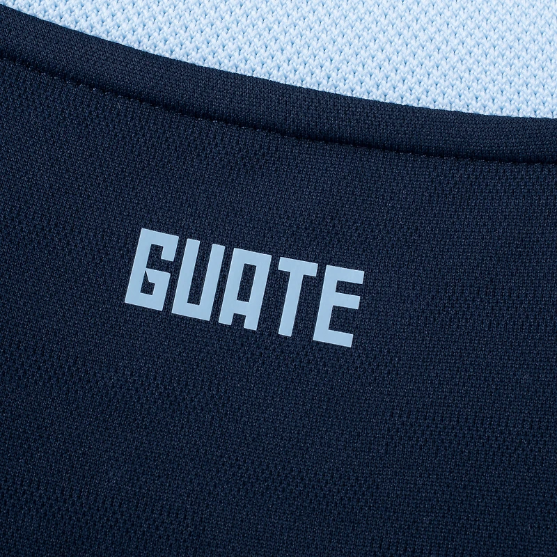Maillot Umbro bleu marine à manches longues pour homme, réplique de l'équipe nationale du Guatemala 2025