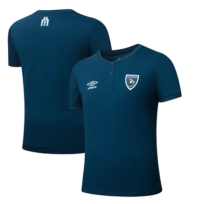 Men's Umbro Navy Guatemala National Team 2025 Crew Neck Polo