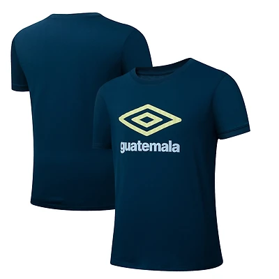 T-shirt Umbro bleu marine pour homme, équipe nationale du Guatemala 2025